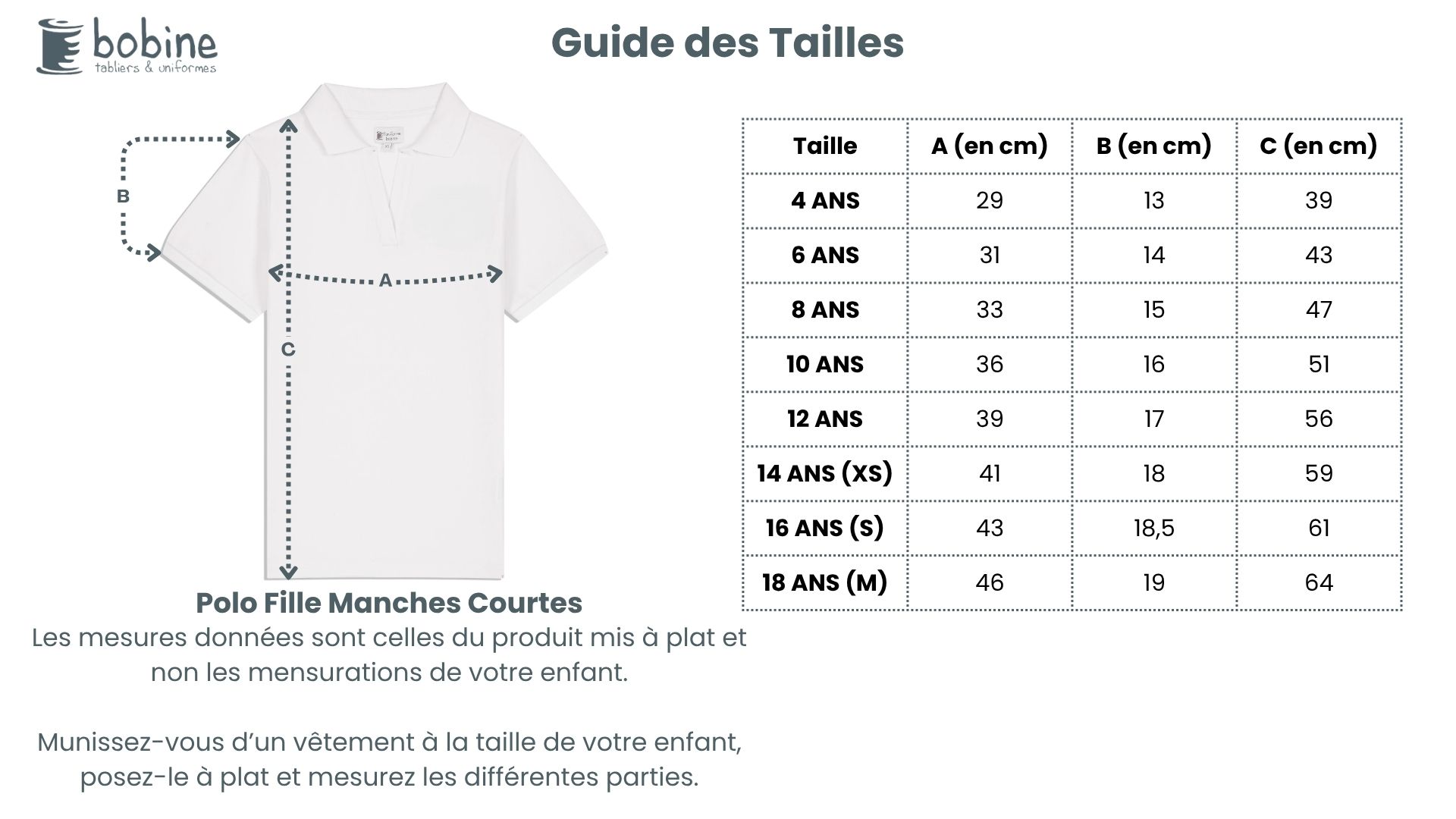 Guide des tailles