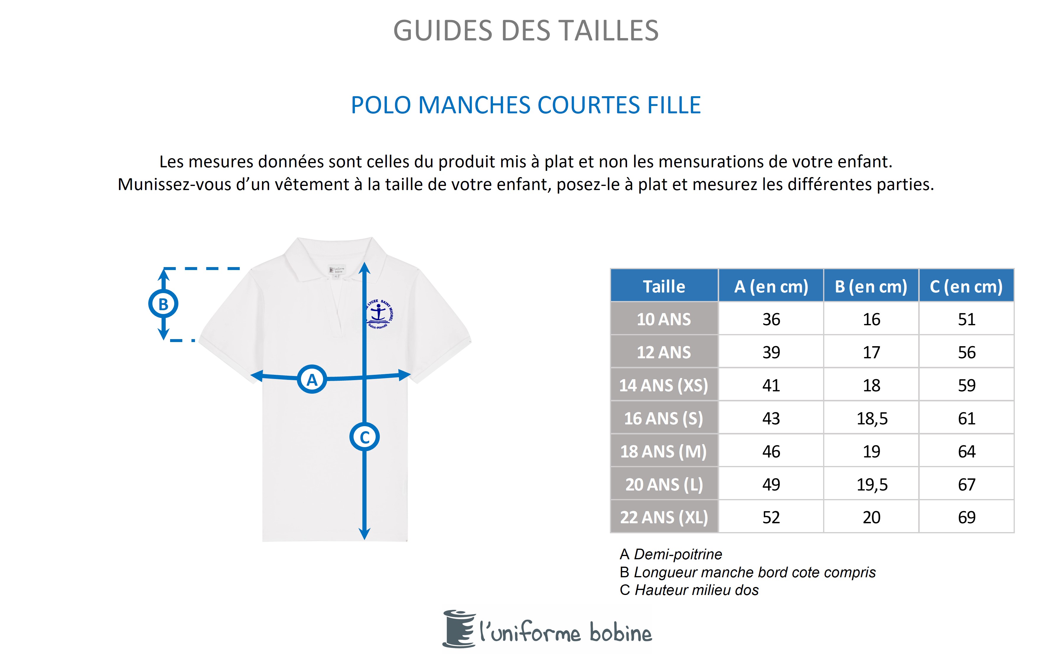 Guide des tailles