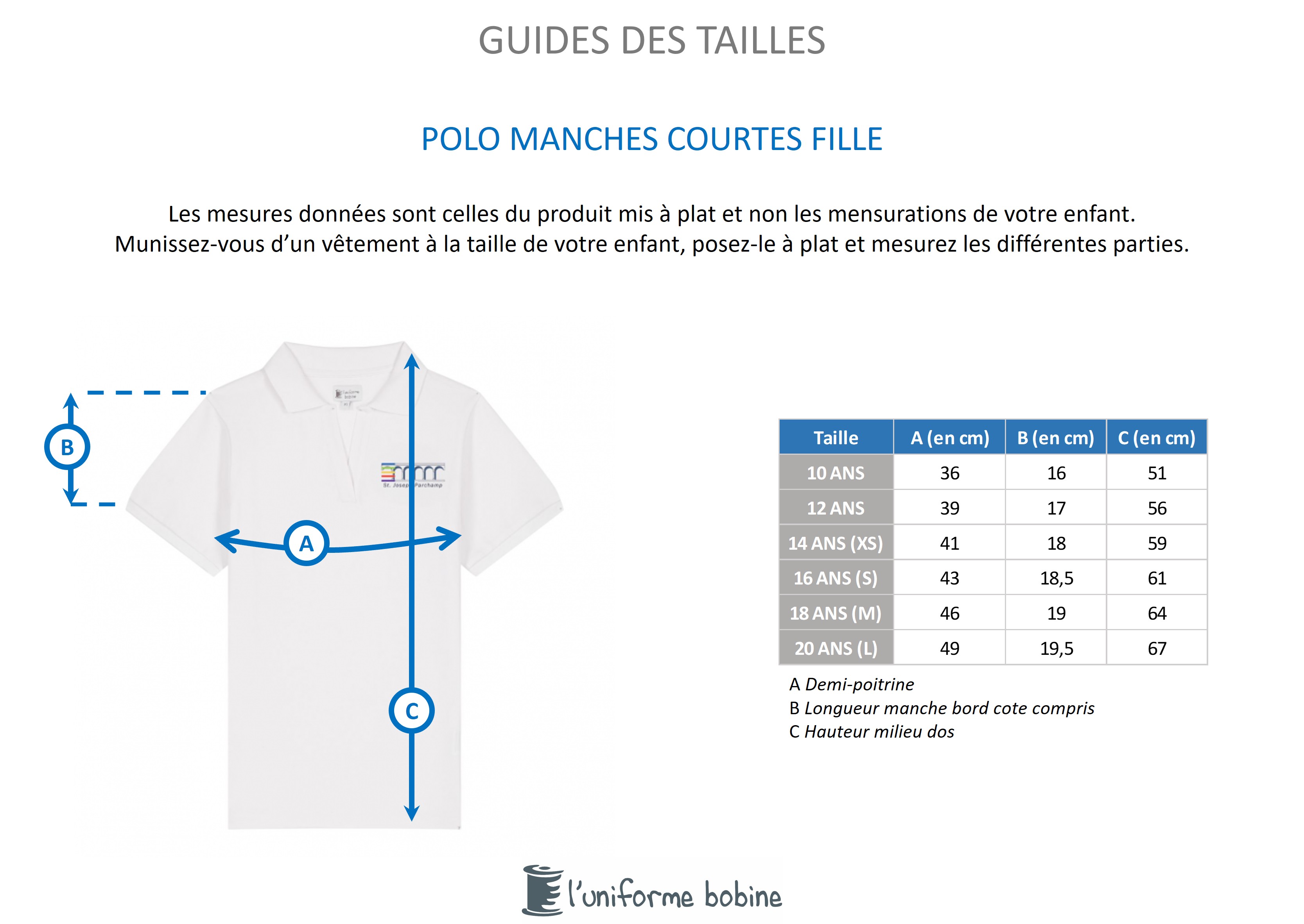 Guide des tailles