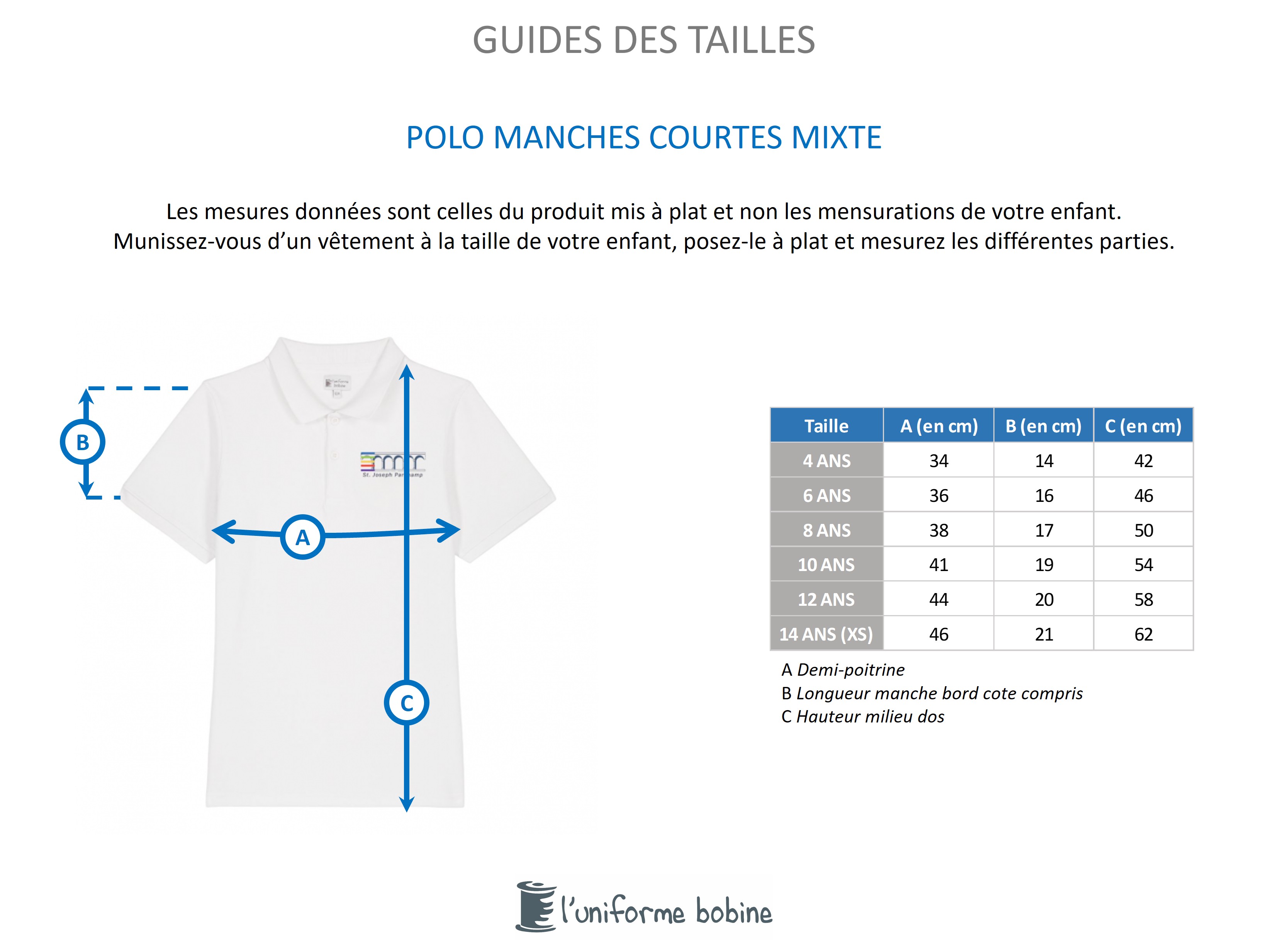 Guide des tailles