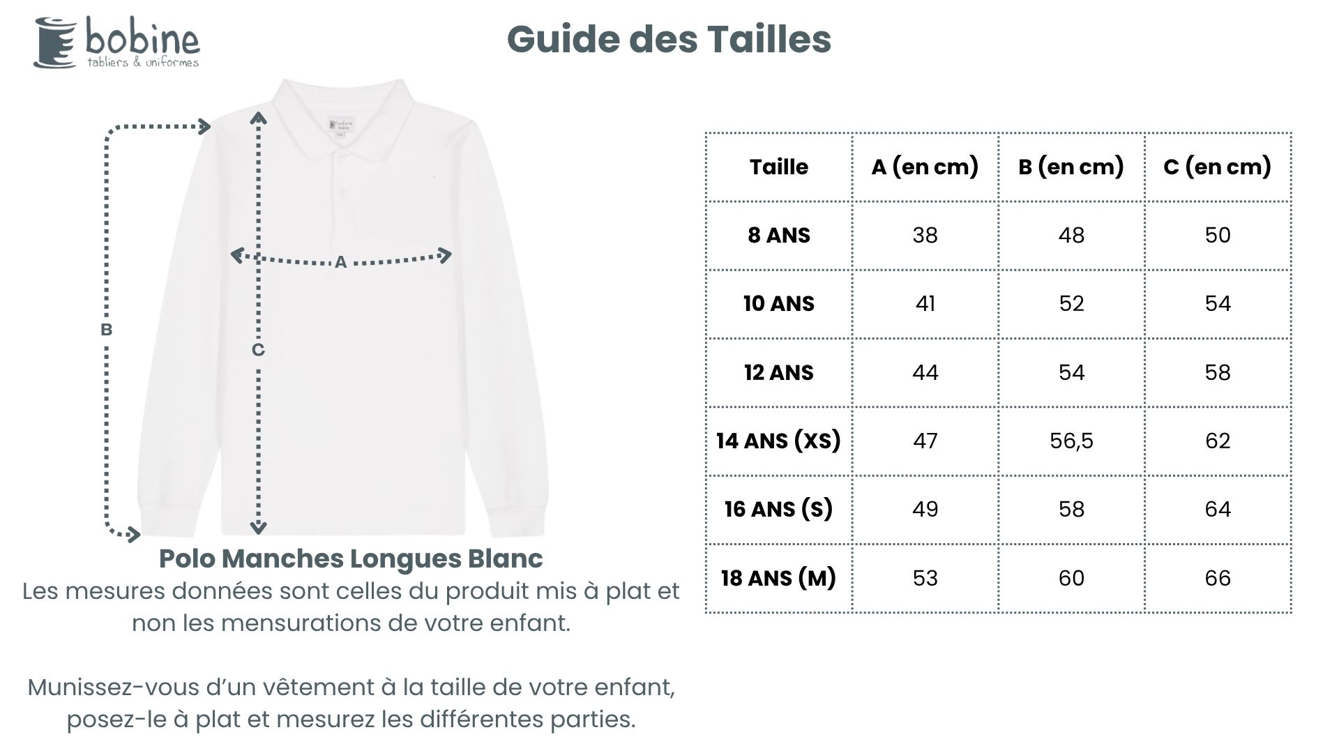 Guide des tailles