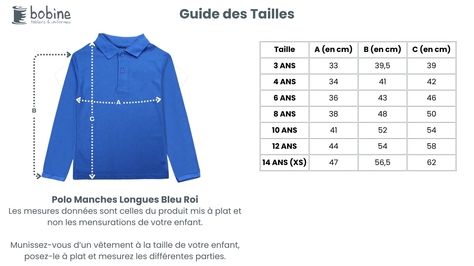 Guide des tailles
