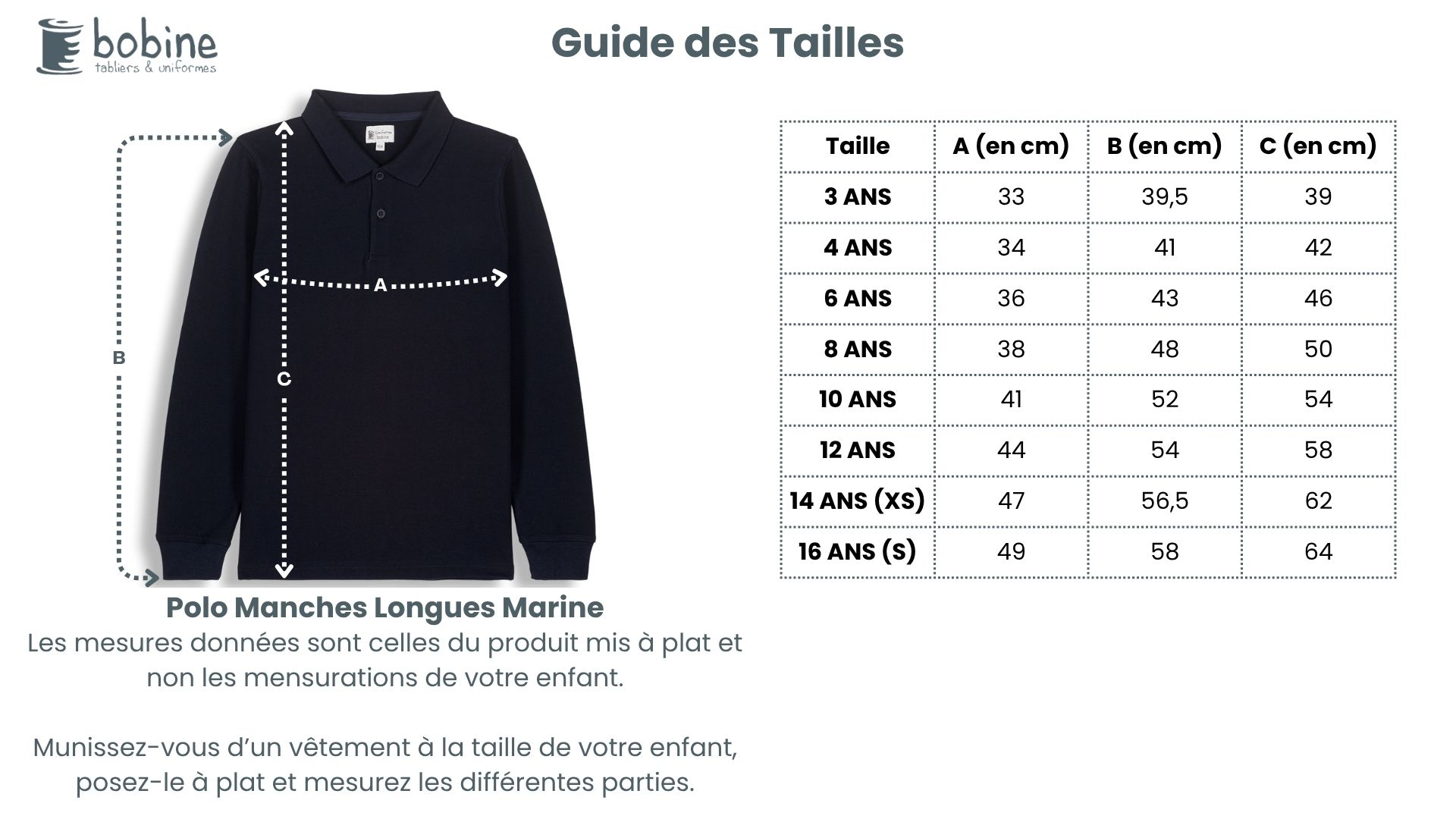 Guide des tailles