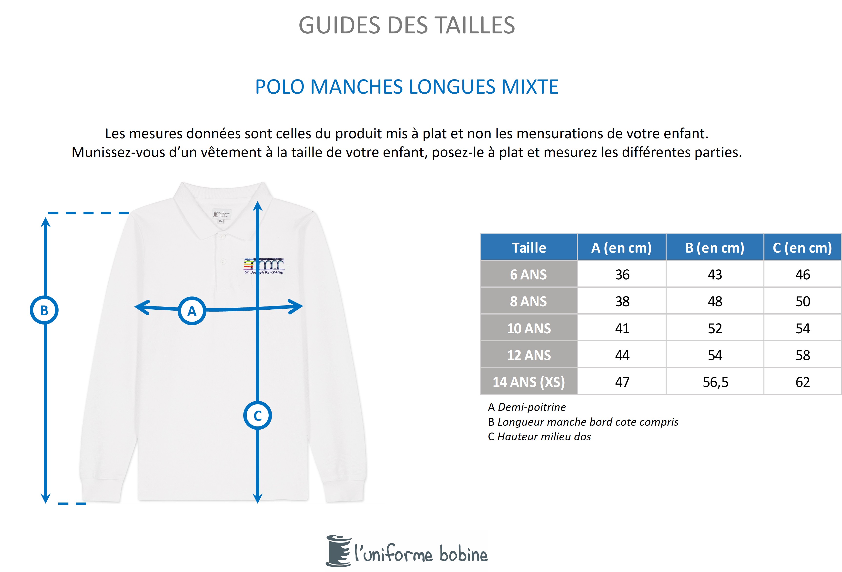 Guide des tailles