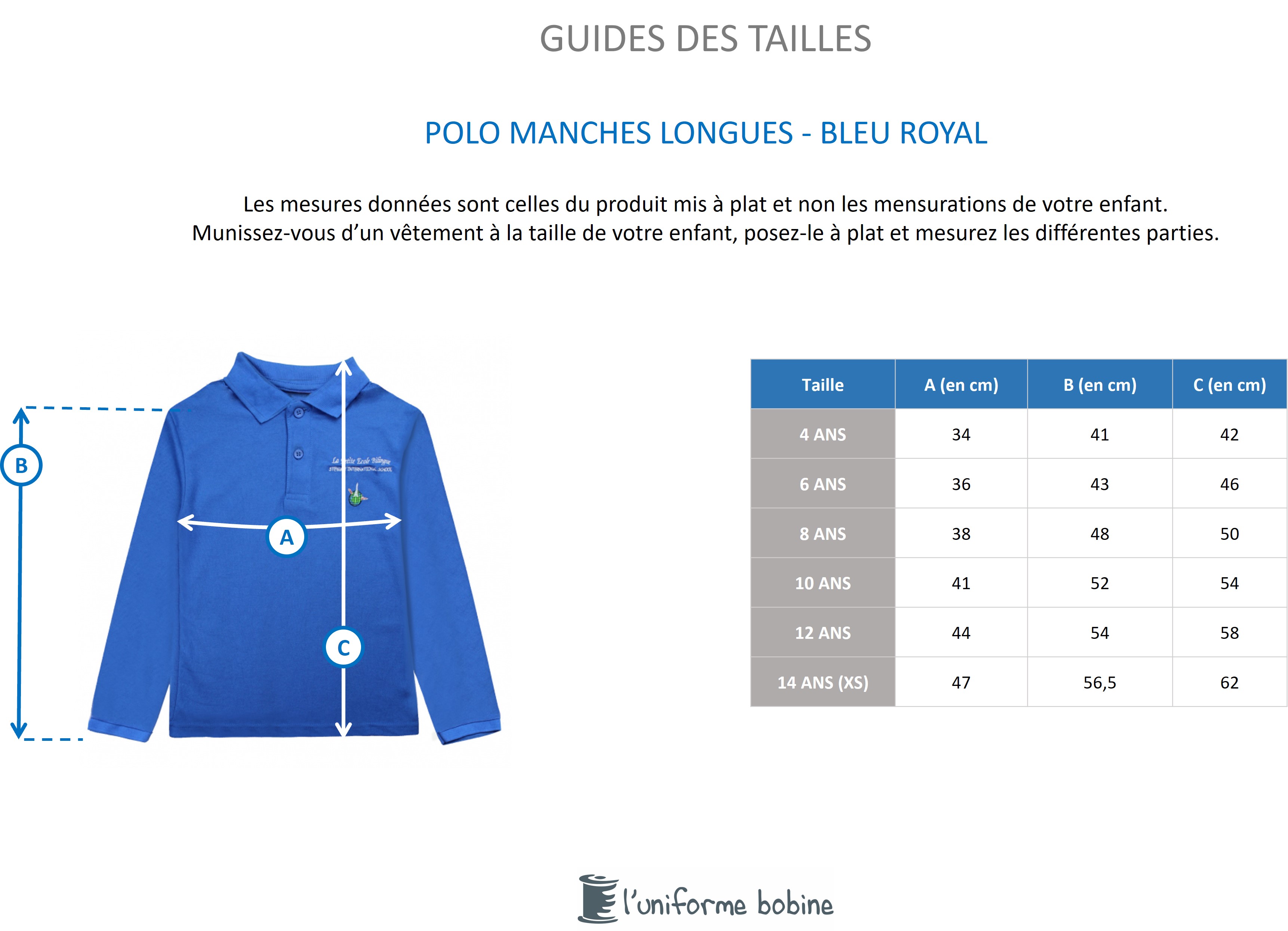 Guide des tailles