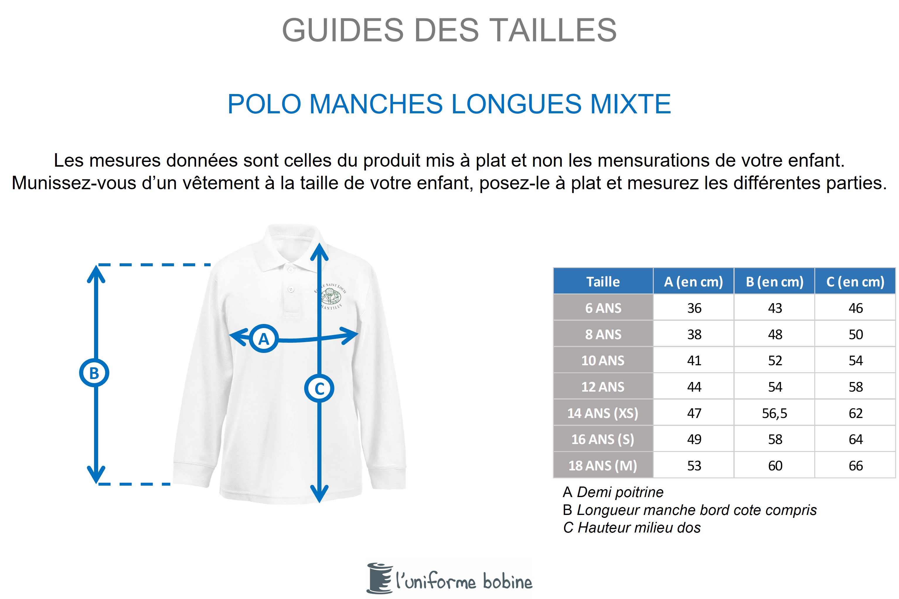 Guide des tailles