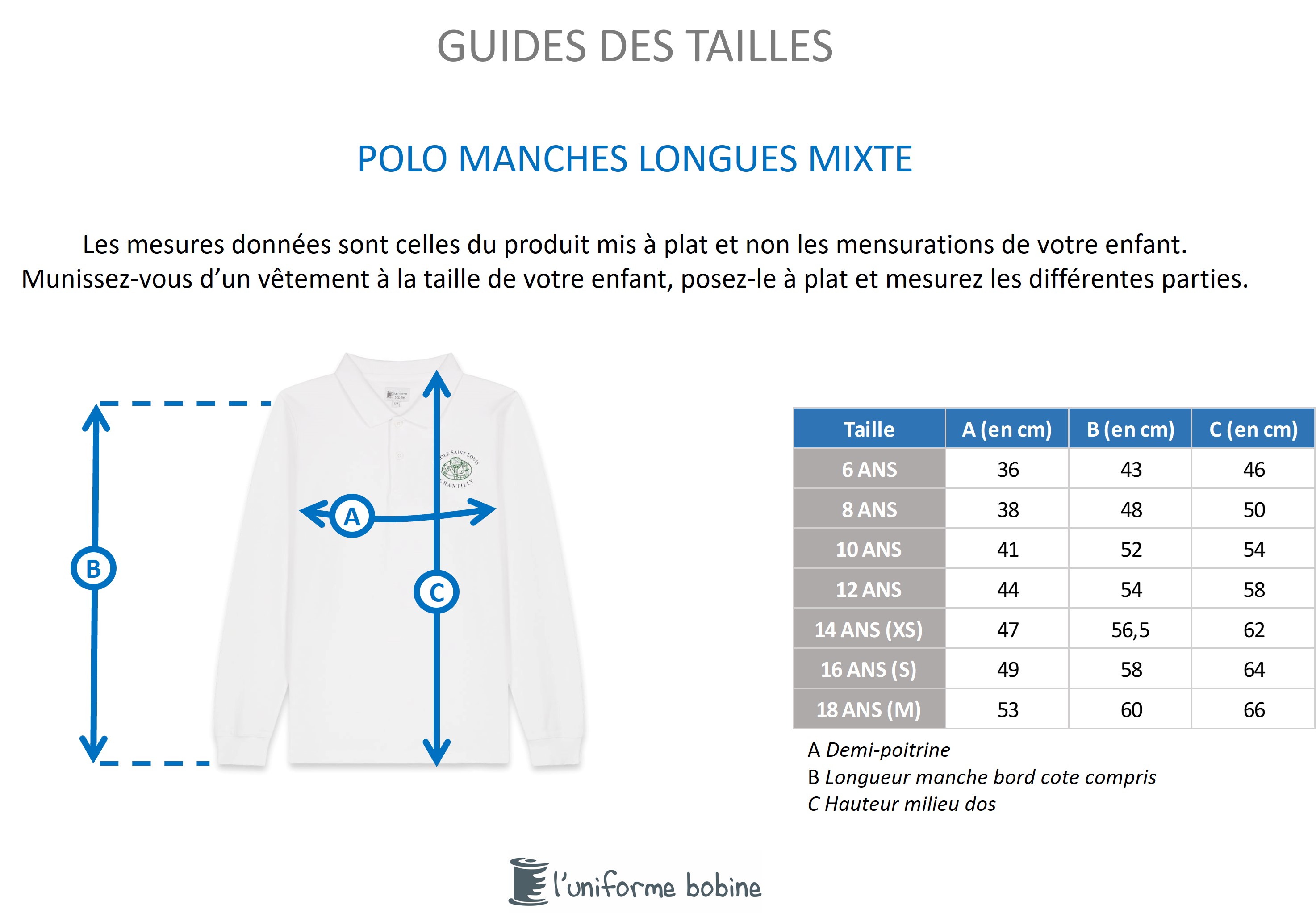 Guide des tailles