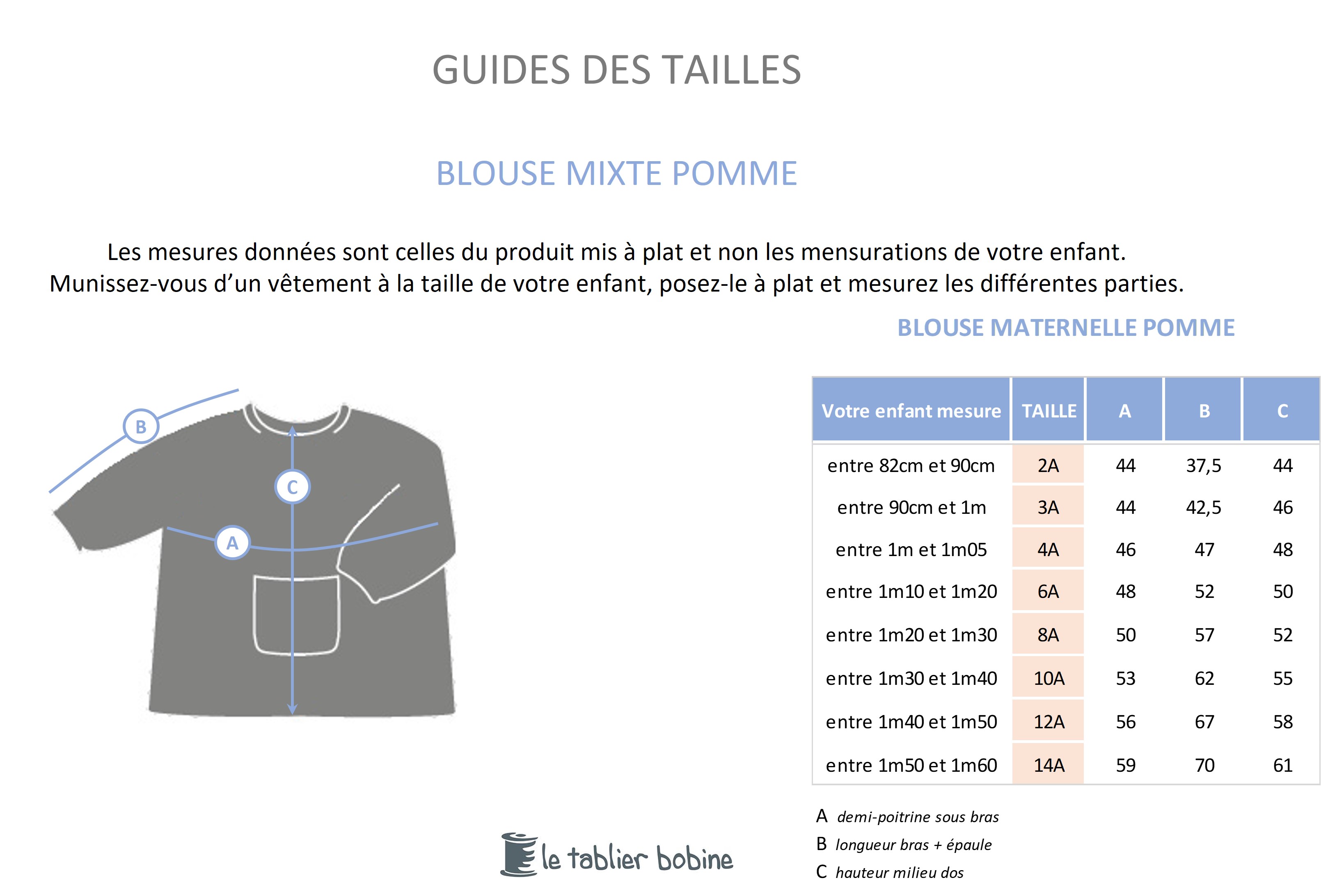 Guide des tailles
