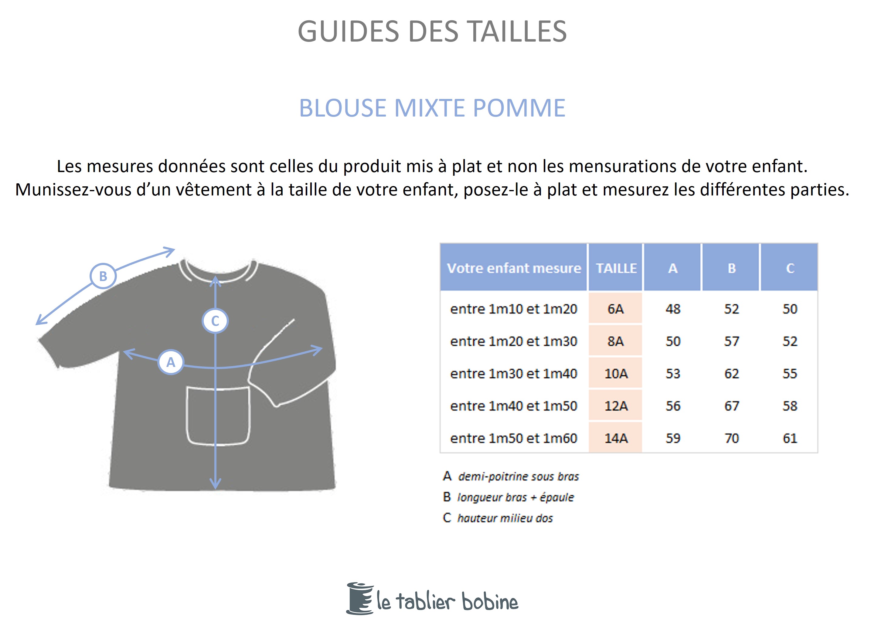 Guide des tailles