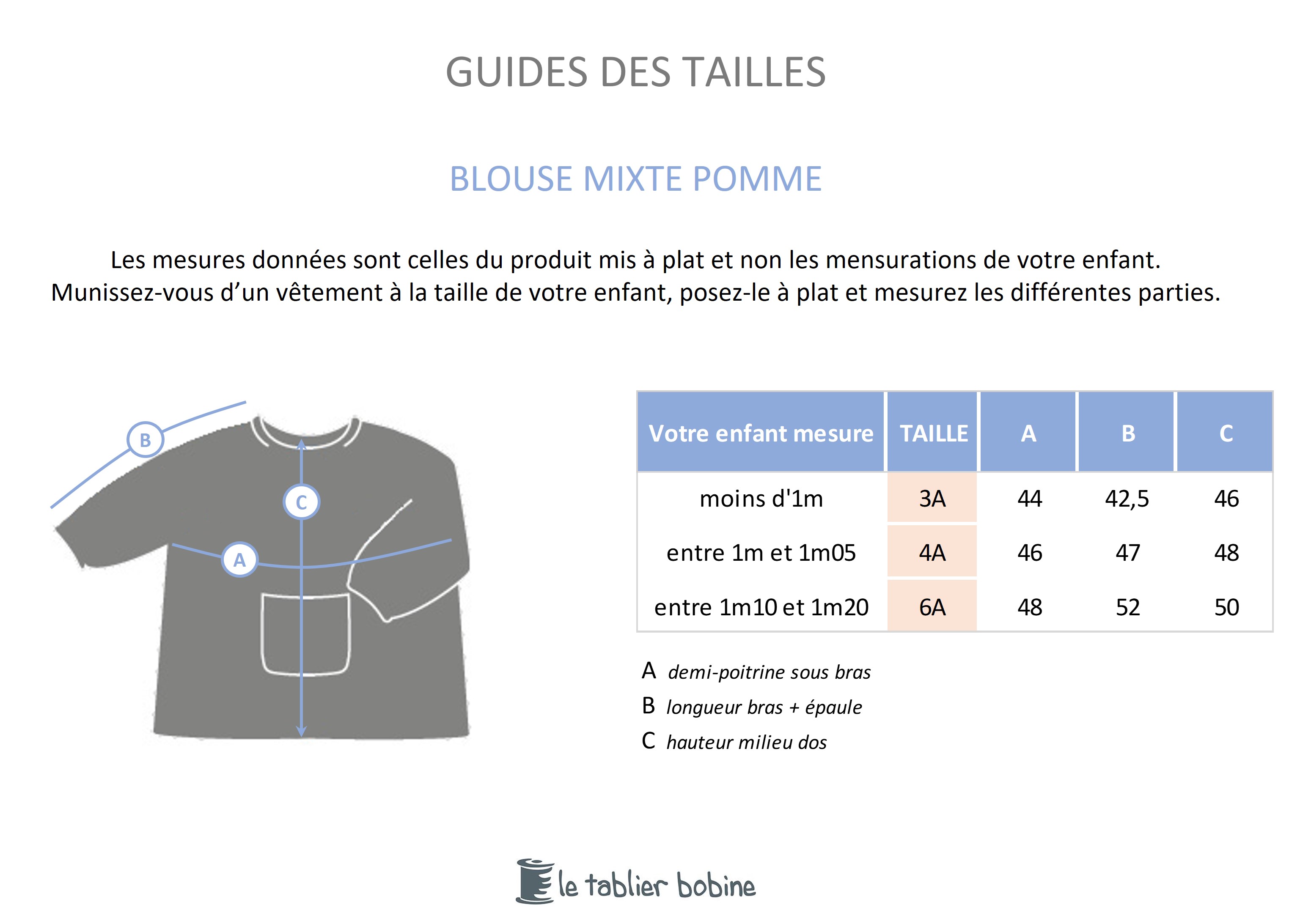 Guide des tailles