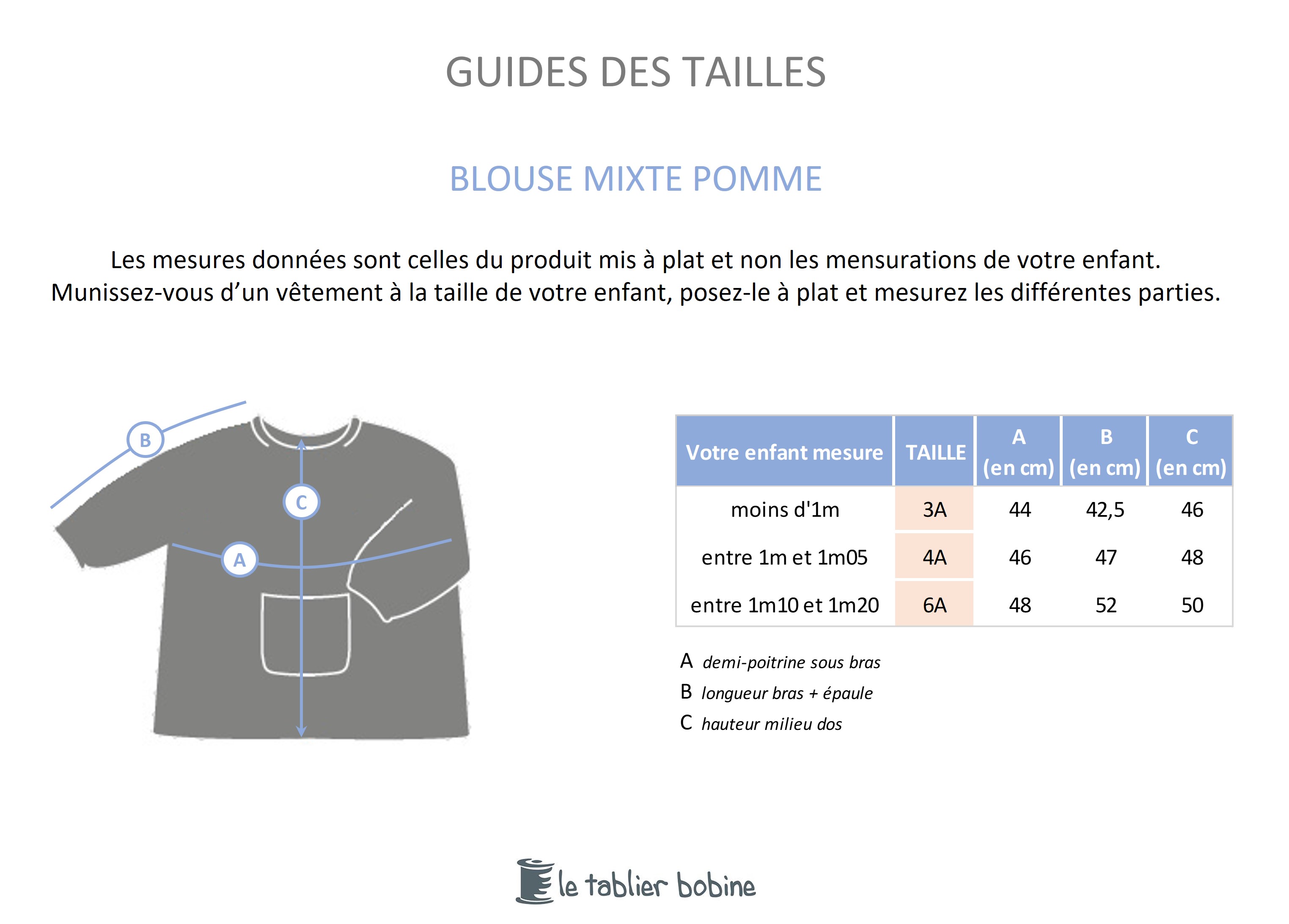 Guide des tailles