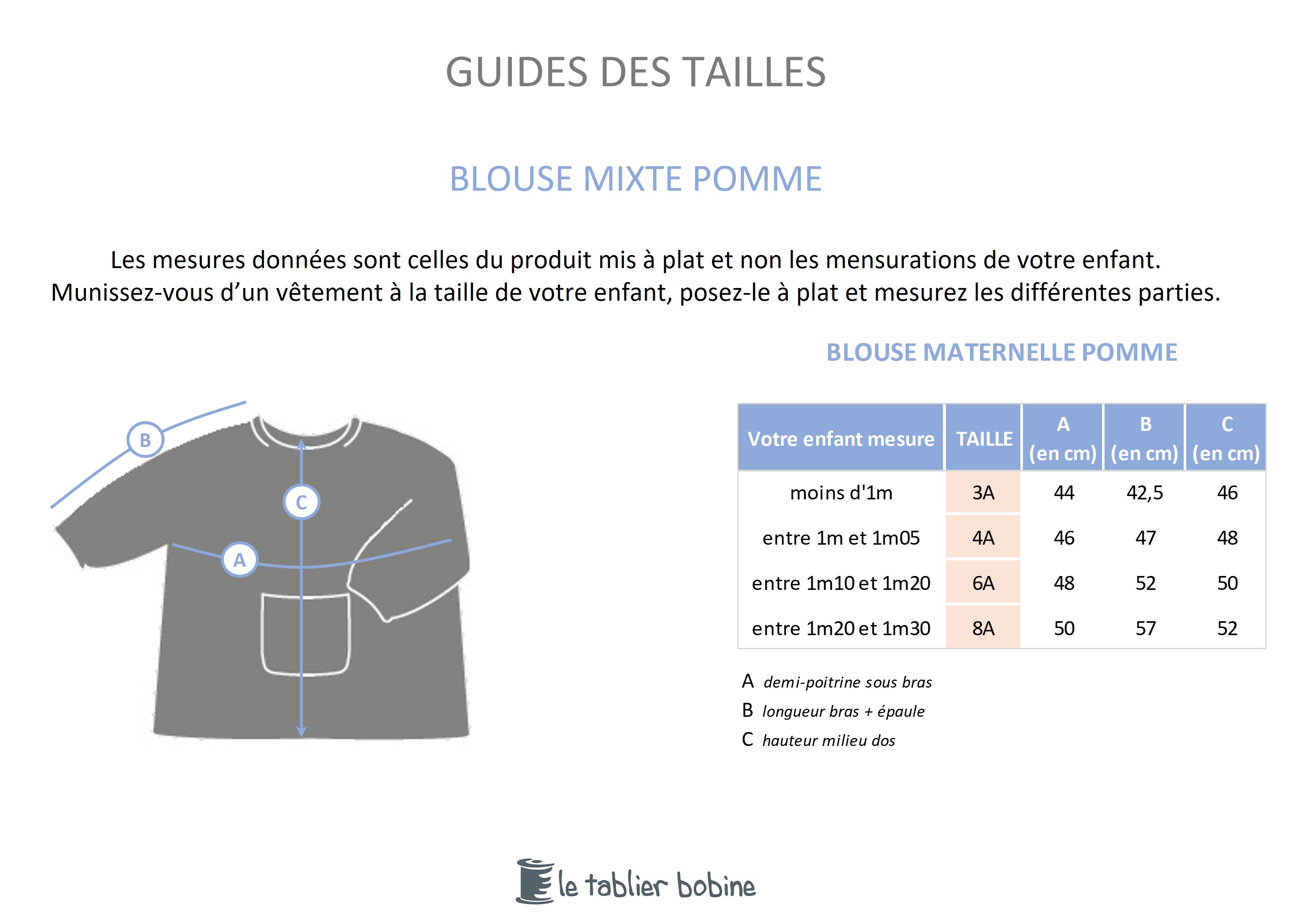 Guide des tailles