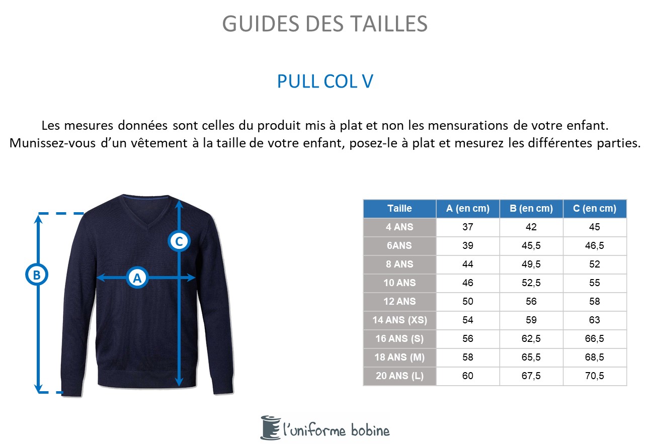 Guide des tailles