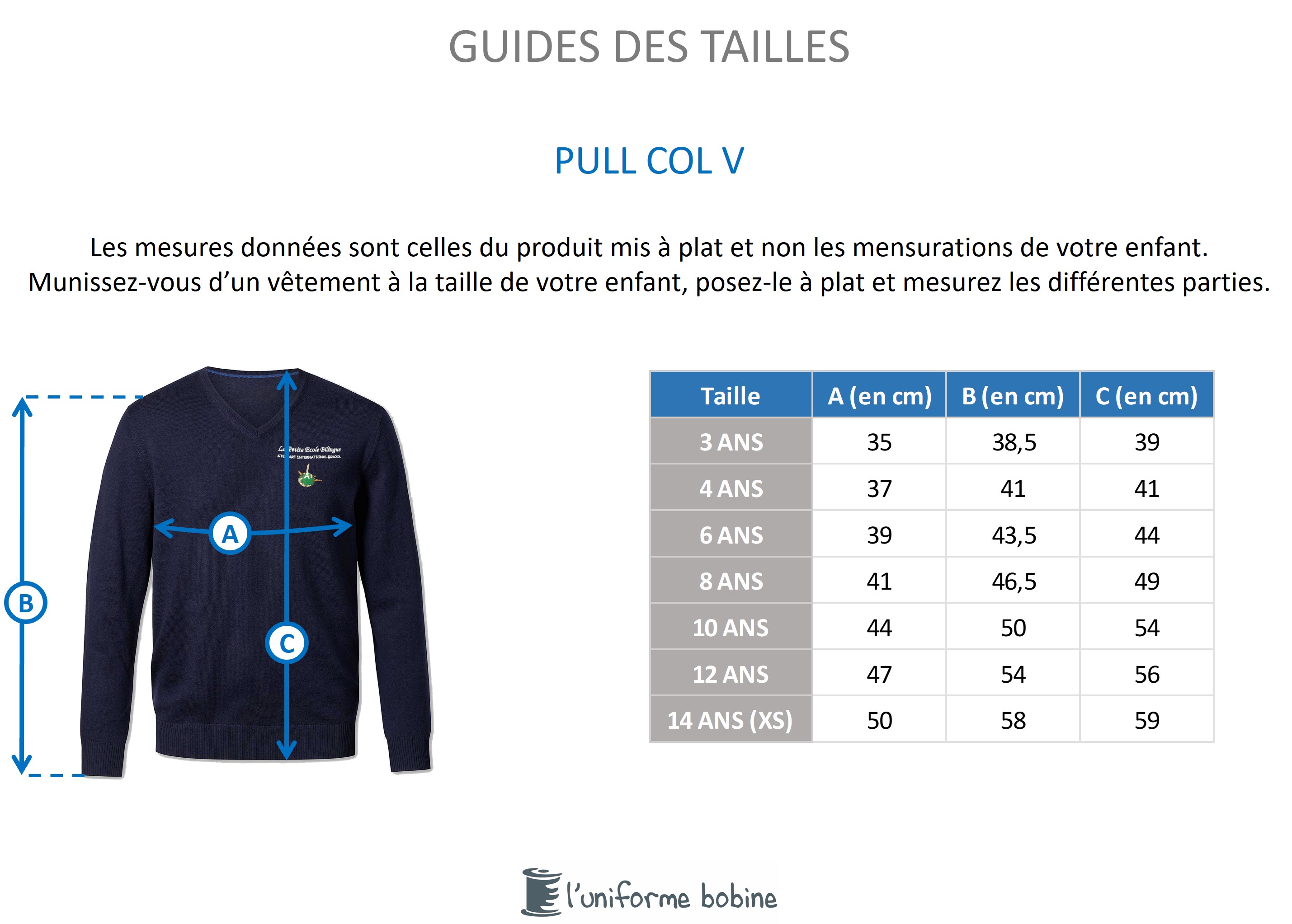 Guide des tailles