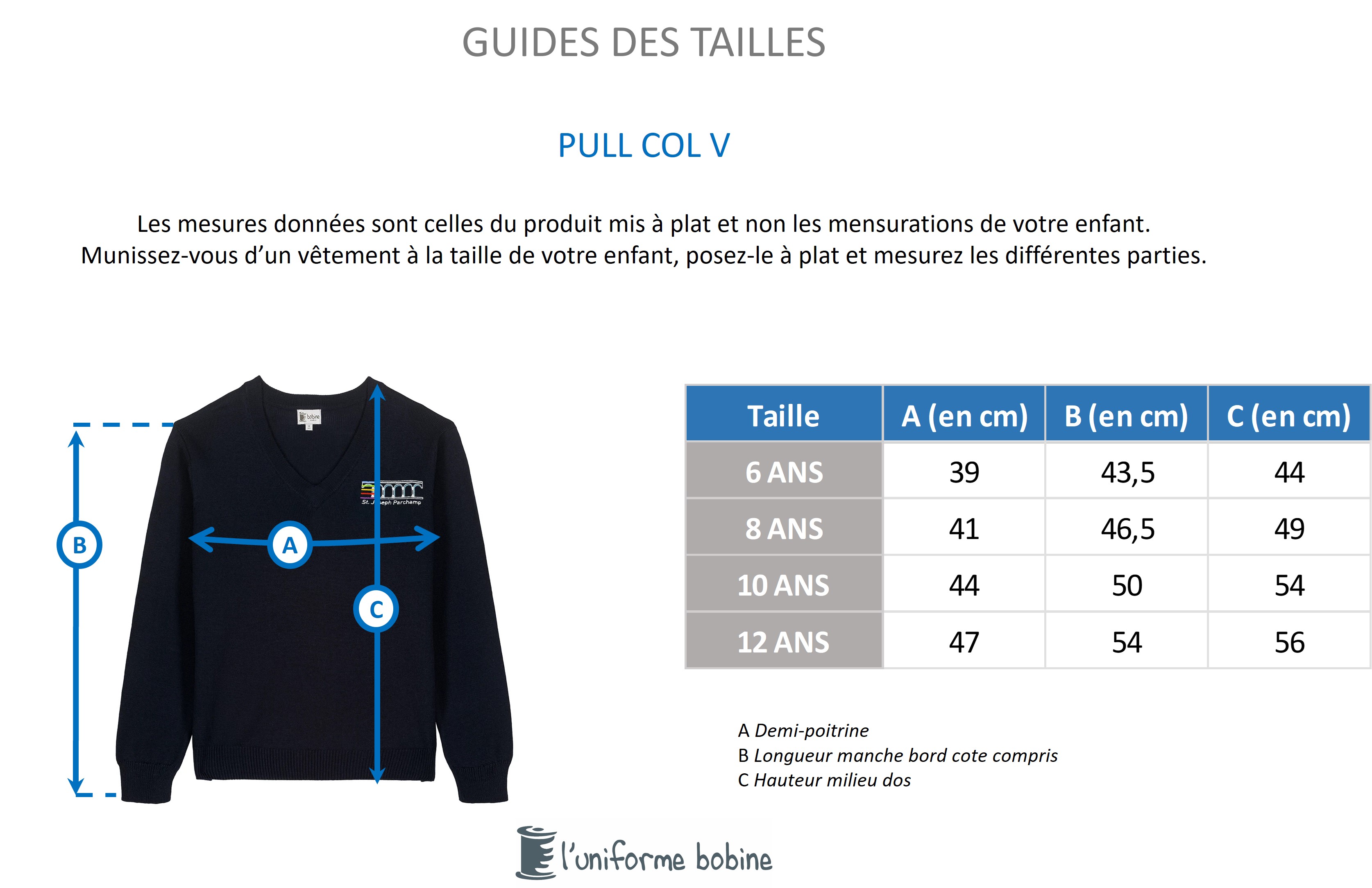 Guide des tailles