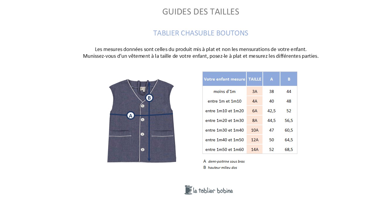 Guide des tailles