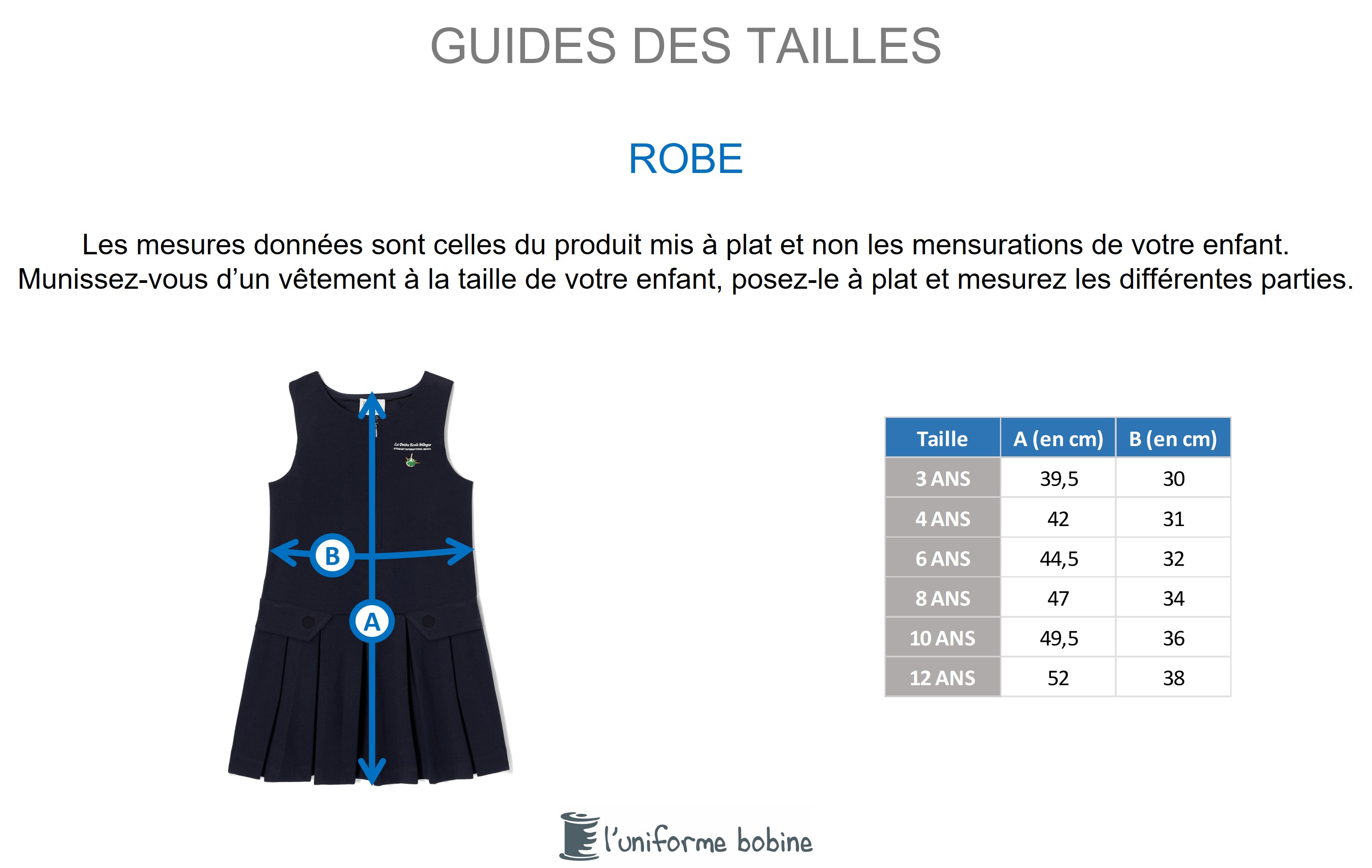 Guide des tailles