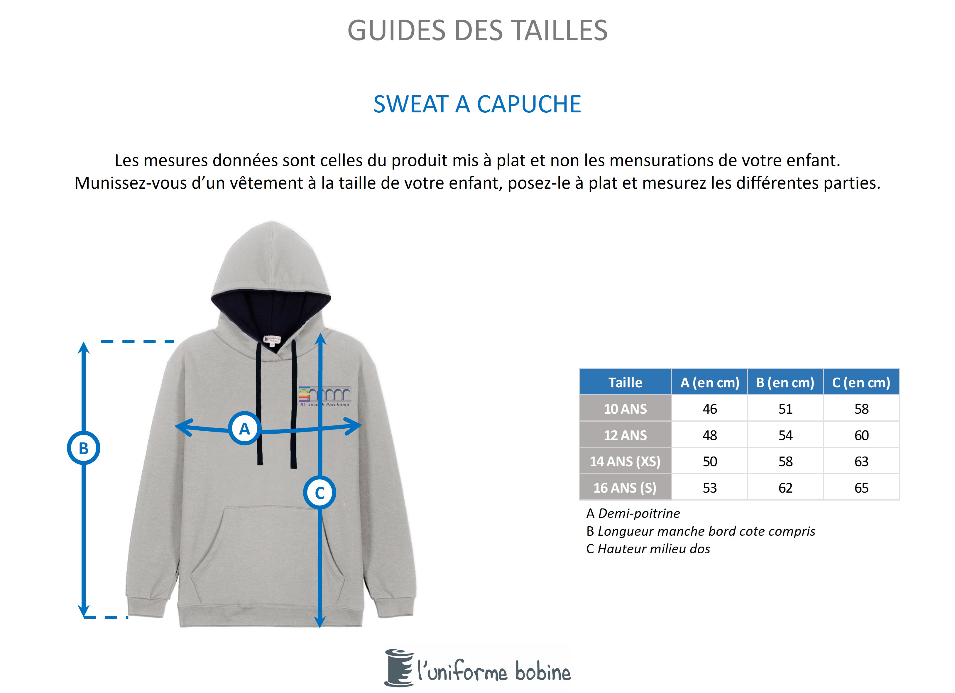 Guide des tailles