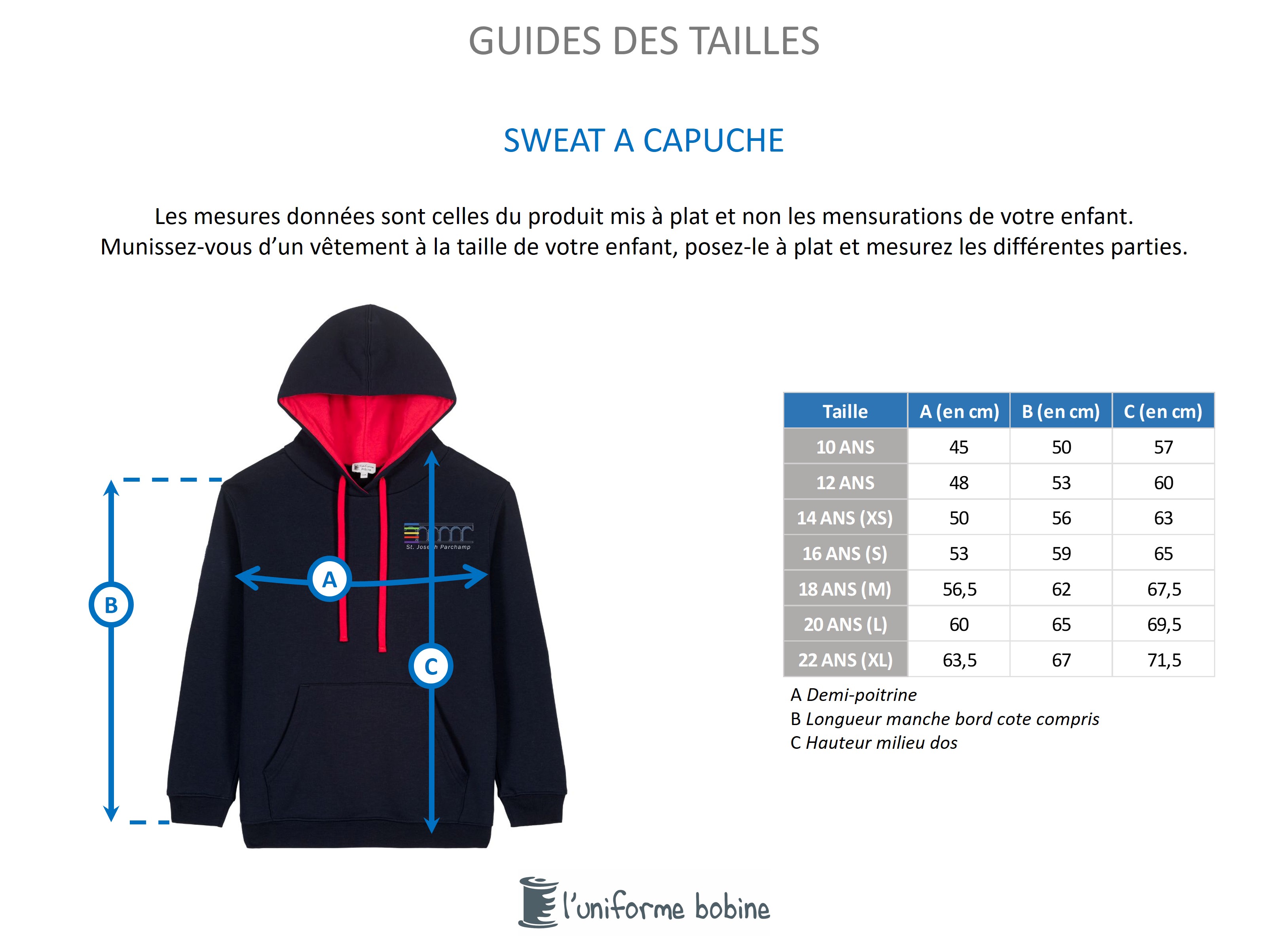 Guide des tailles