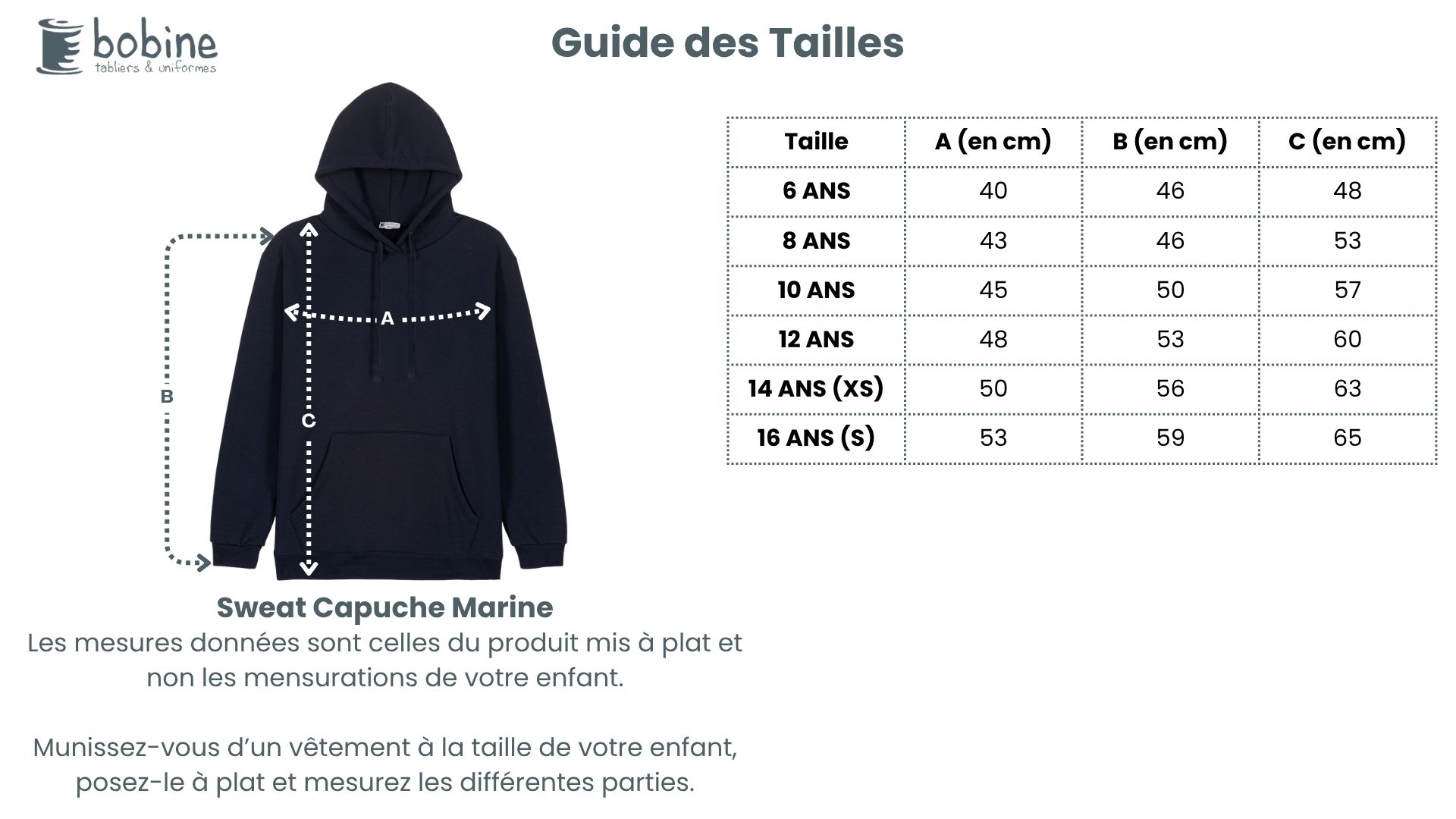 Guide des tailles