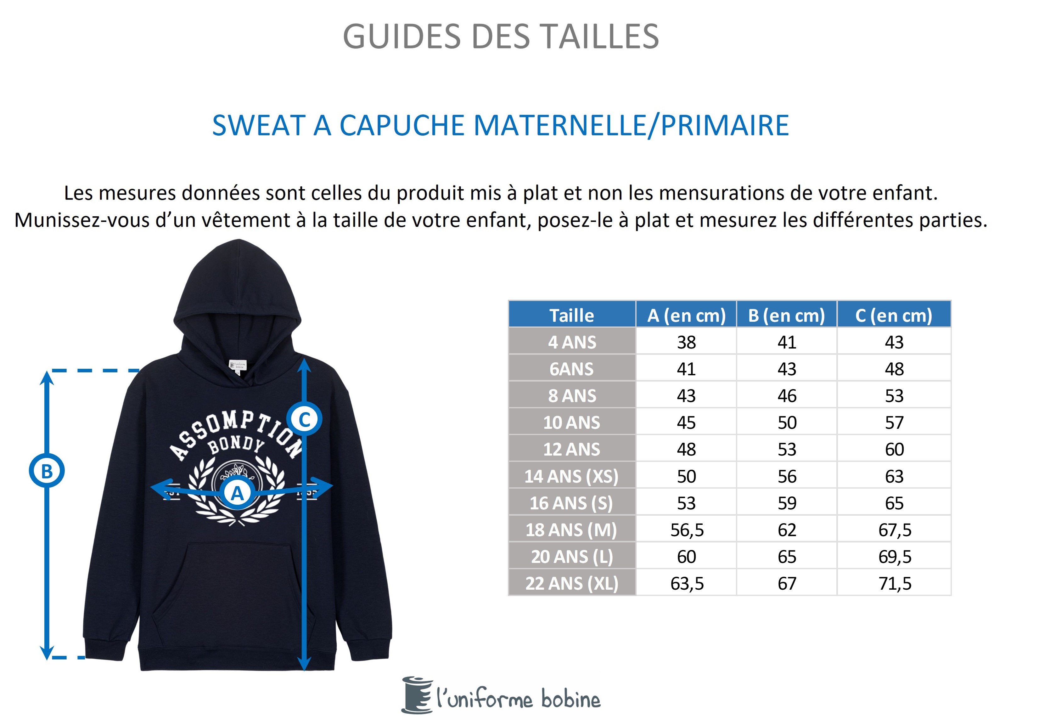 Guide des tailles