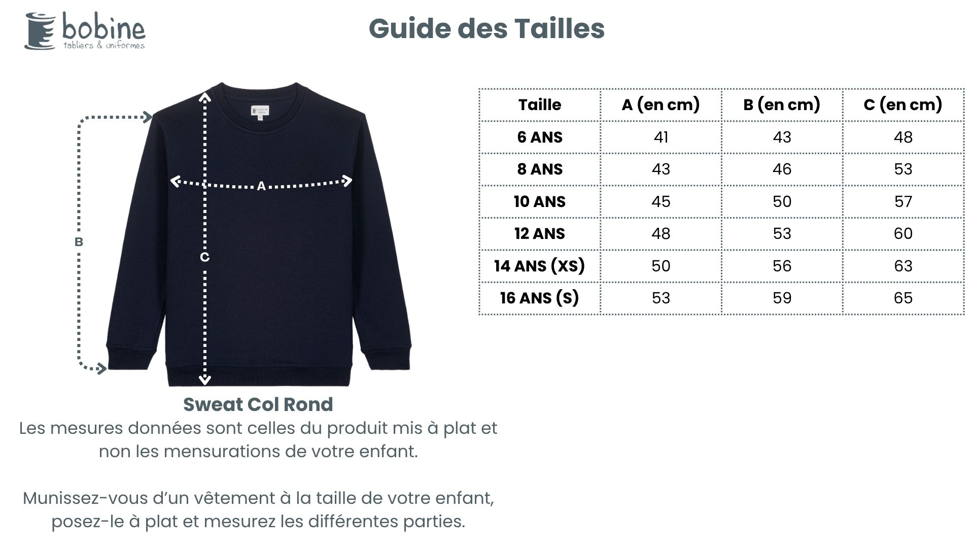 Guide des tailles
