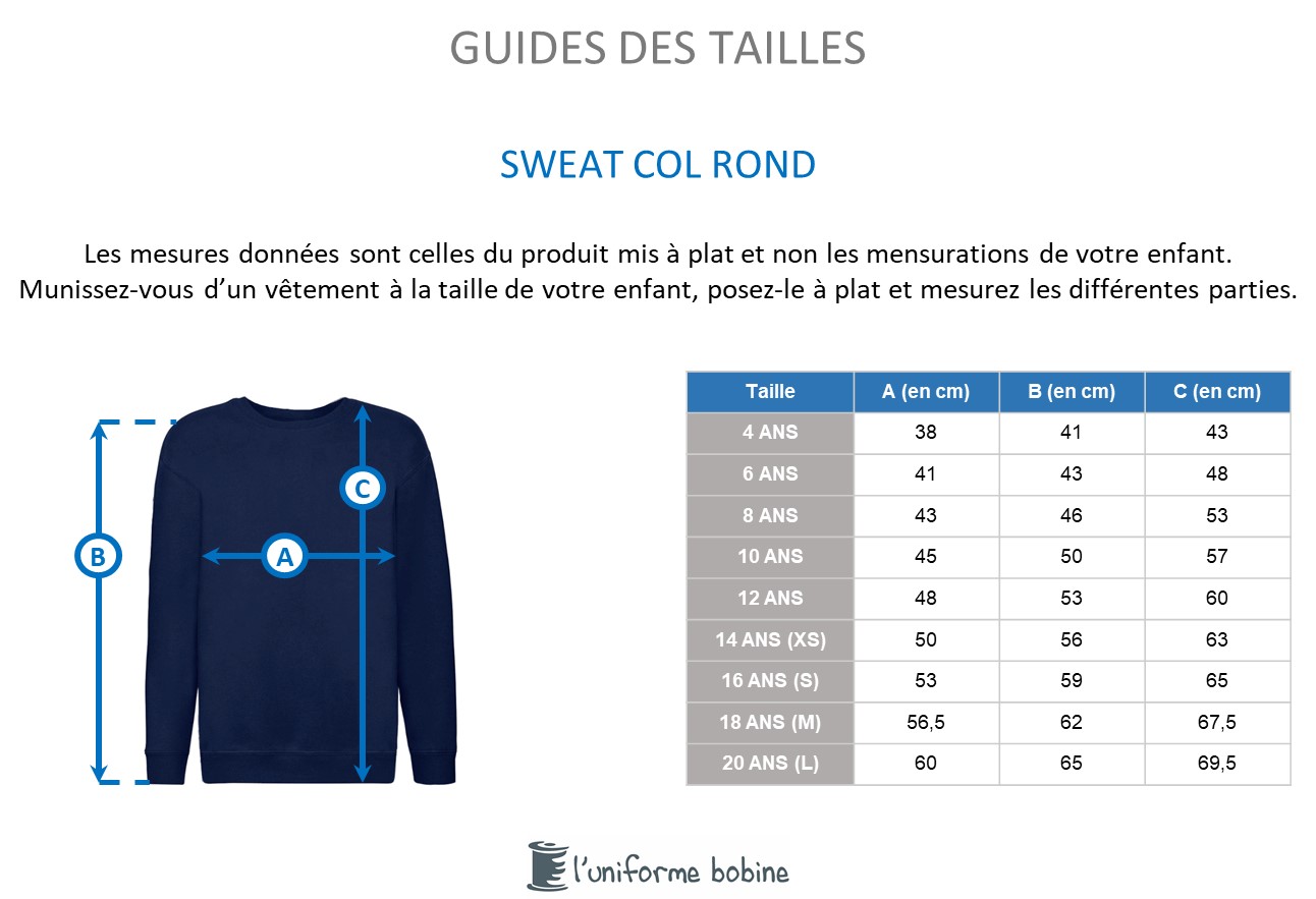 Guide des tailles