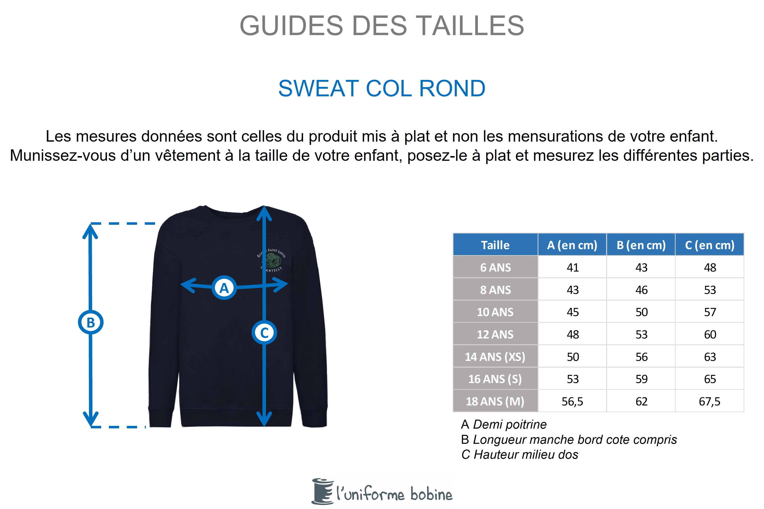 Guide des tailles