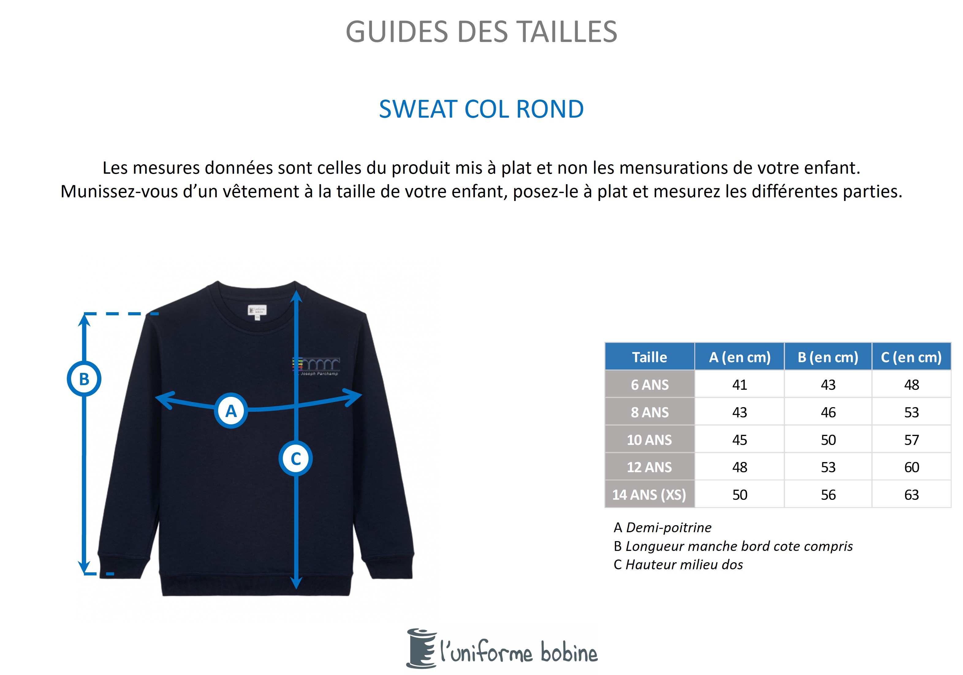 Guide des tailles