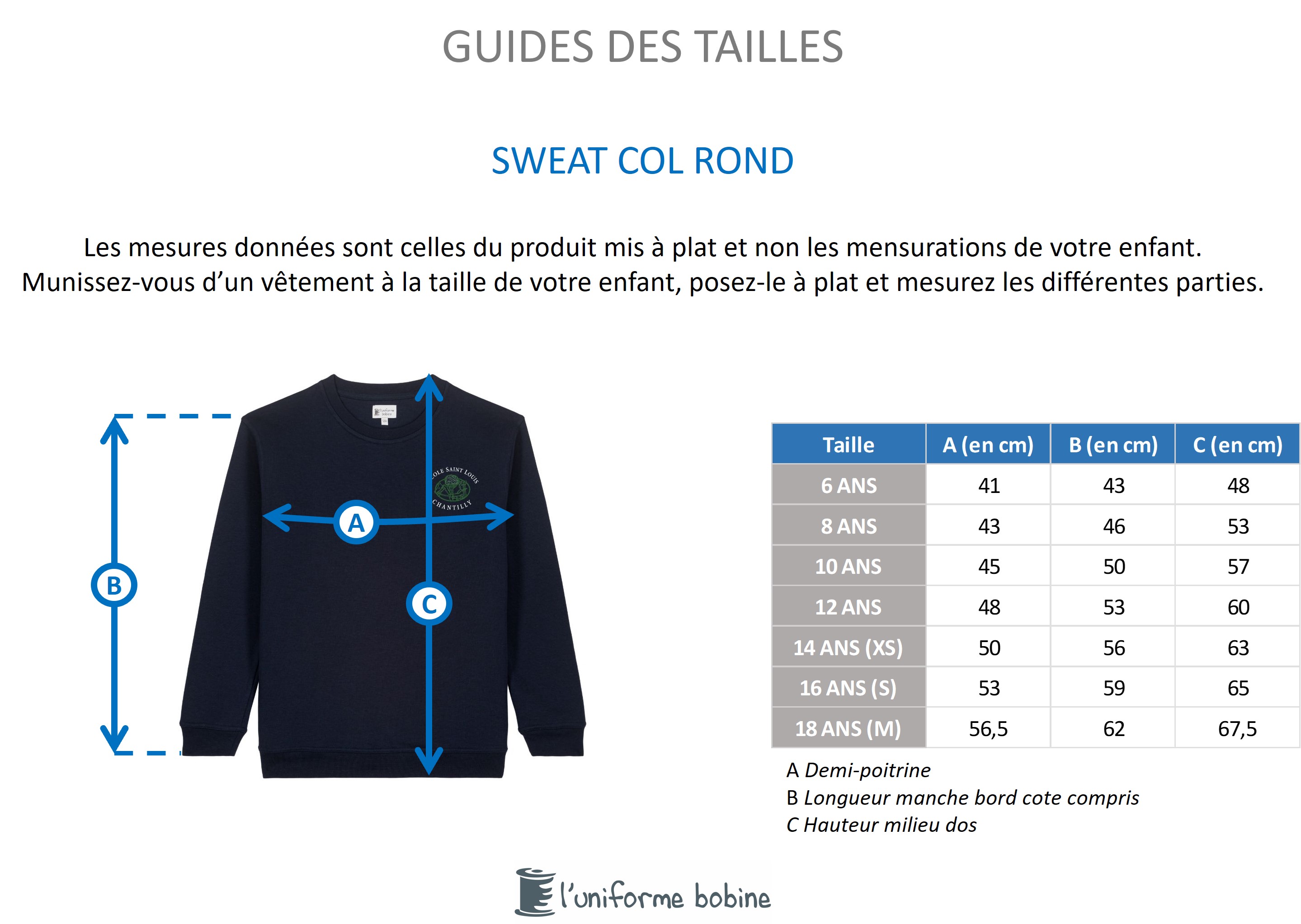 Guide des tailles