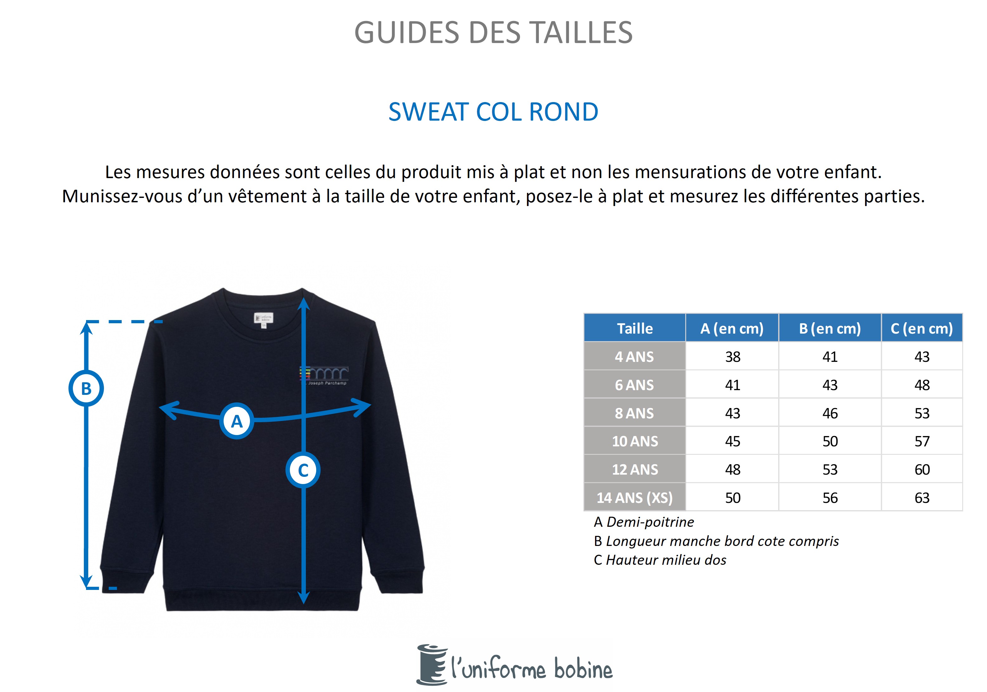 Guide des tailles