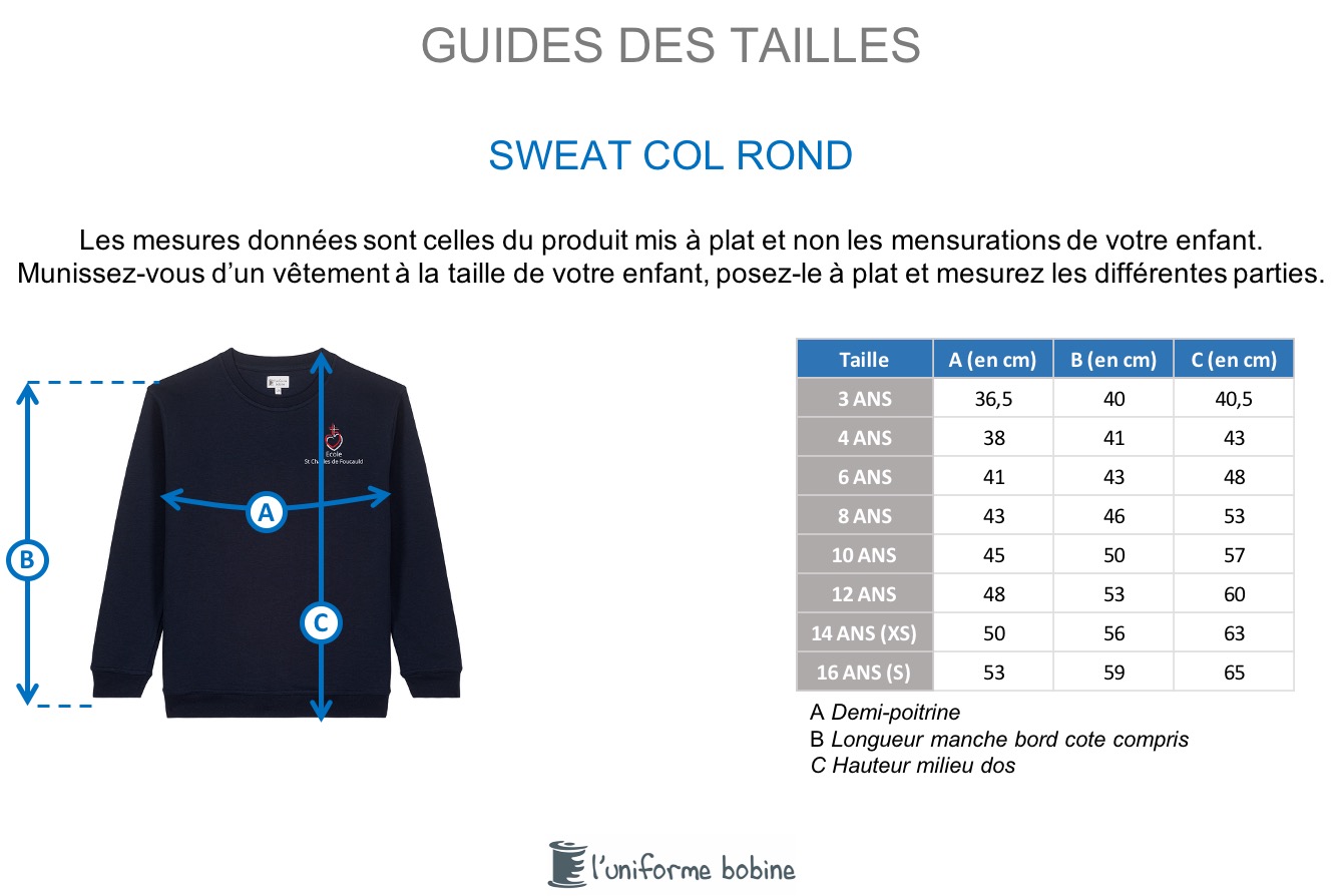 Guide des tailles
