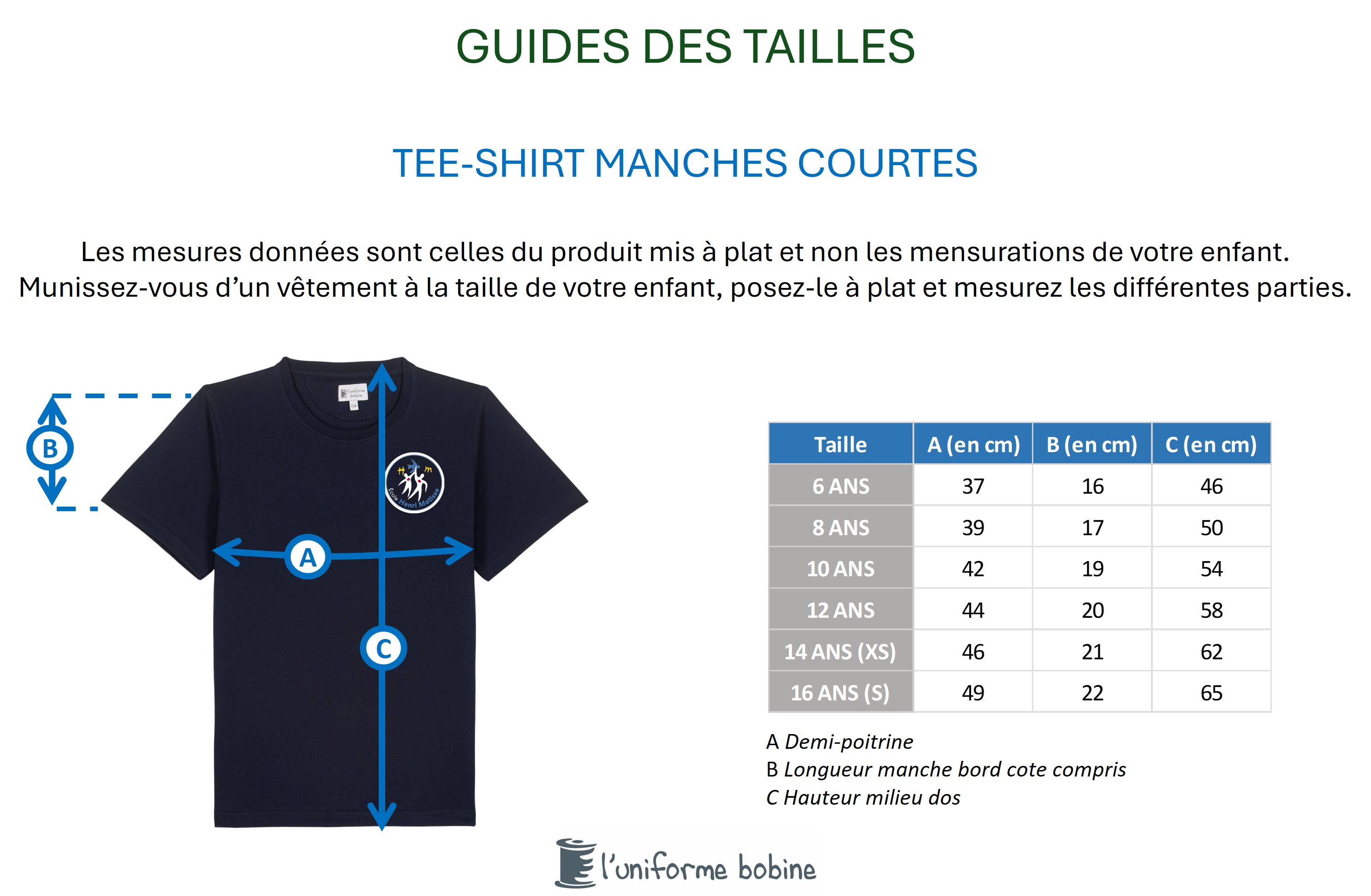 Guide des tailles