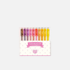 10 mini stylos gel candy