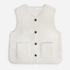  Veste sans manches en sherpa écru