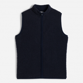  Veste sans manches en sherpa marine