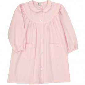 Institution Marmoutier - Tablier école fille, col Claudine – Rose