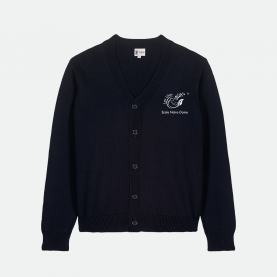 École Notre Dame des Lilas - Gilet col V brodé au logo – Marine