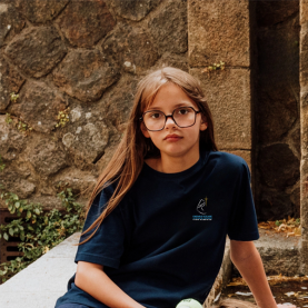 T-shirt manches courtes brodé, Ste J. d'Arc Agnetz - Marine