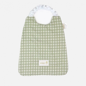  Serviette élastiquée cantine maternelle -  amande