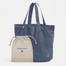 Cabas jean broderie 
