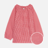 Blouse d'école vichy rouge Pomme