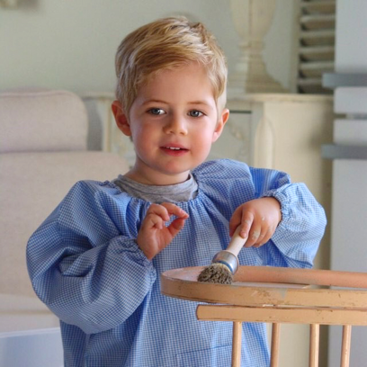 La Providence - Blouse TPS – Vichy bleu