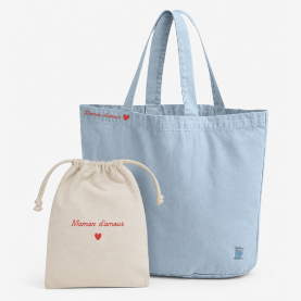 Cabas jean clair broderie 