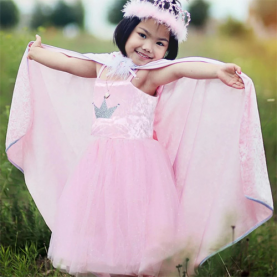 Déguisement princesse velours rose