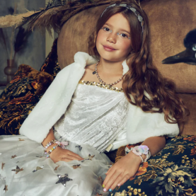 Cape fausse fourrure blanche 