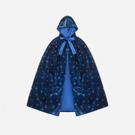 Cape sorcière Étoilée bleu