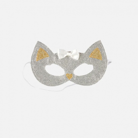 Masque de chat argent