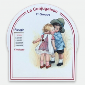 Disque éducatif  pour apprendre la conjugaison des verbes du deuxième groupe de la marque Le Tablier Bobine