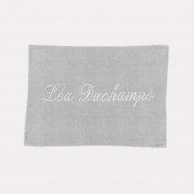 Coupon de tissu gris à coudre